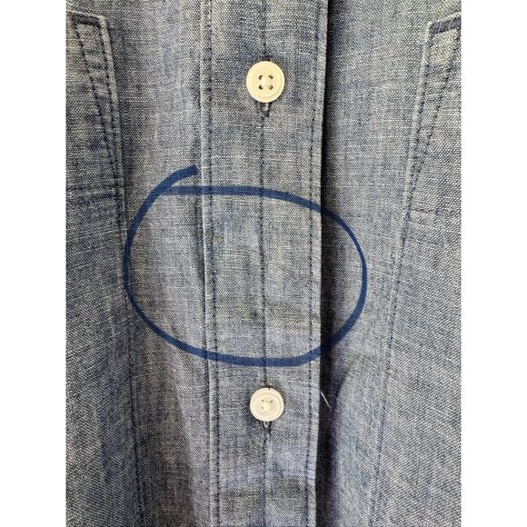 NWD Everlane The Daytripper Shirt Dress Blue Denim Chambray Size XL - Picture 8 of 10